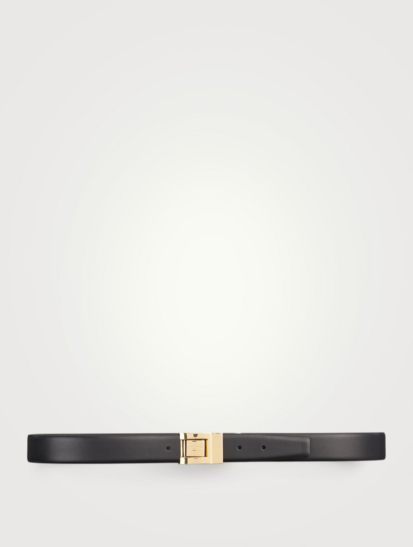 SAINT LAURENT YSL Monogram Buckle Leather Belt Holt Renfrew Canada