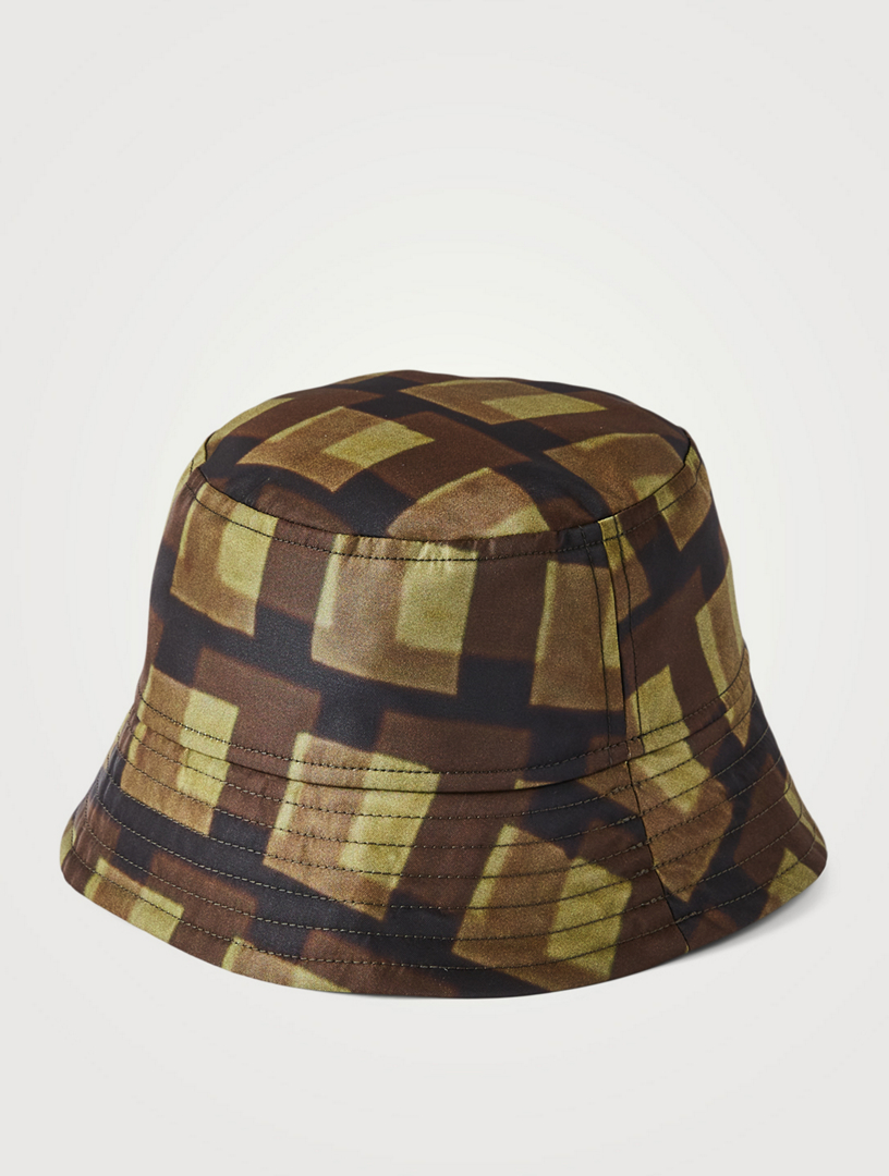 DRIES VAN NOTEN Gillian Nylon Bucket Hat In Len Lye Print | Holt