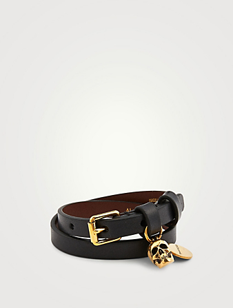 ALEXANDER MCQUEEN Double Strap Leather Bracelet | Holt Renfrew Canada