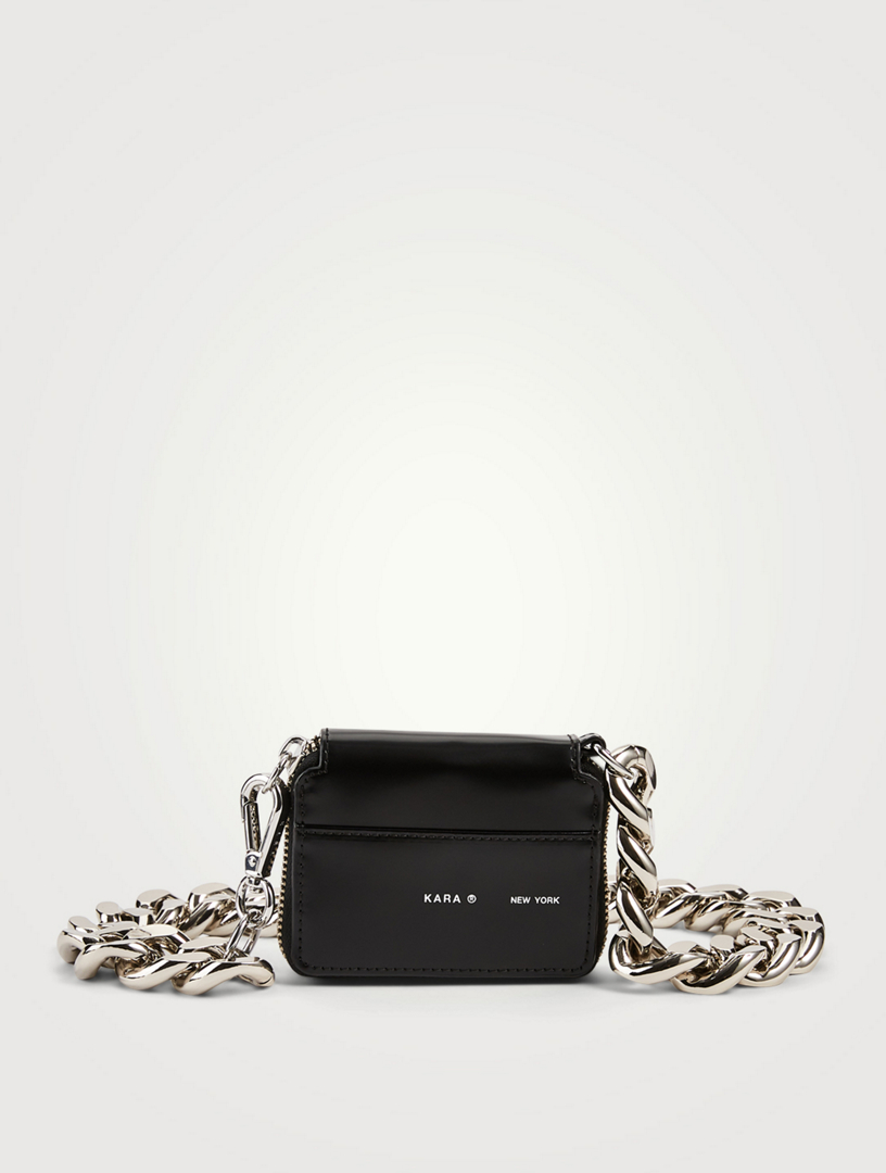 Bike Leather Wallet Chain Crossbody Bag