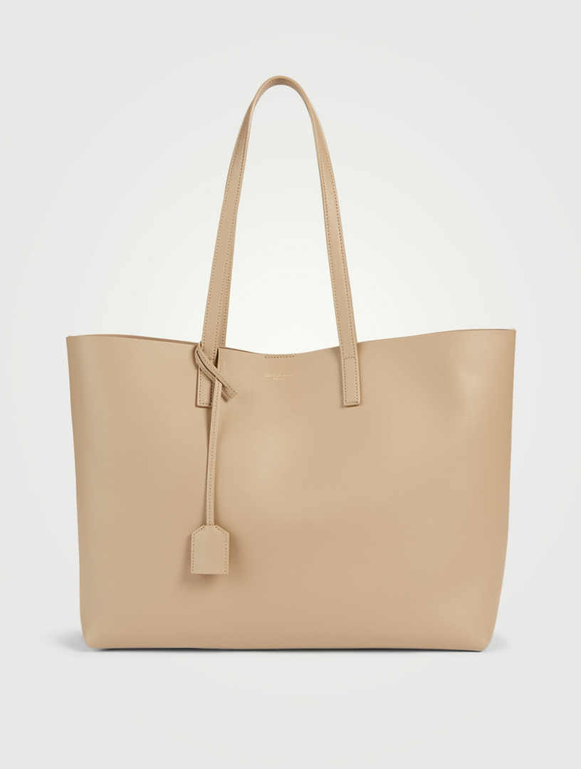 SAINT LAURENT E/W YSL Monogram Leather Shopping Tote Bag | Holt Renfrew ...