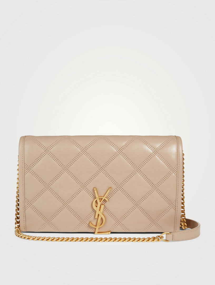 ysl becky chain wallet