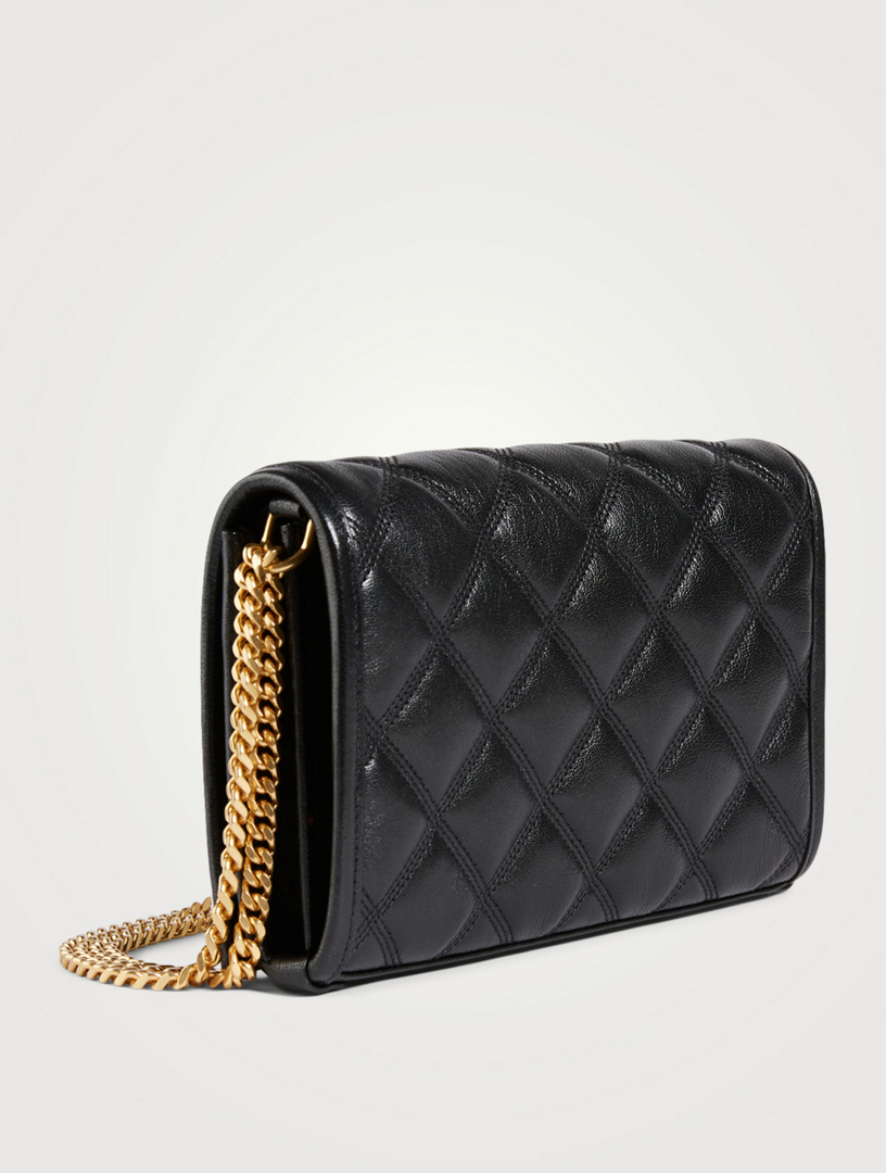 SAINT LAURENT Becky YSL Monogram Leather Chain Wallet Bag | Holt ...