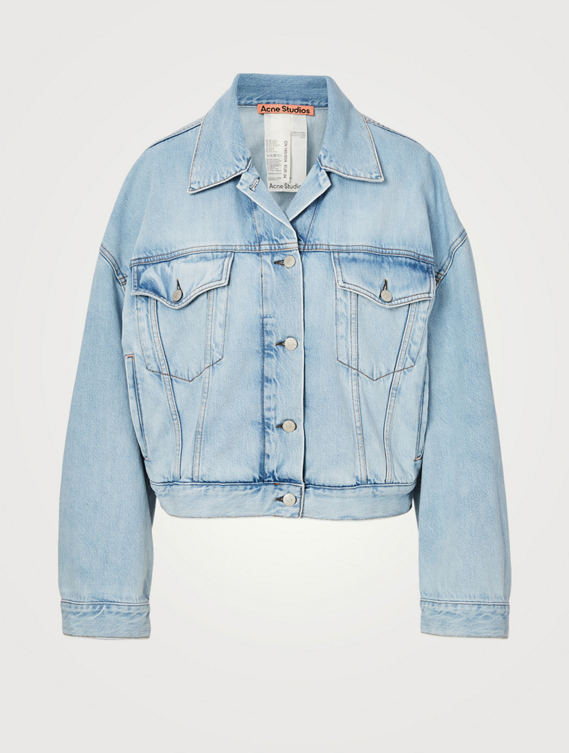 acne studios cropped denim jacket
