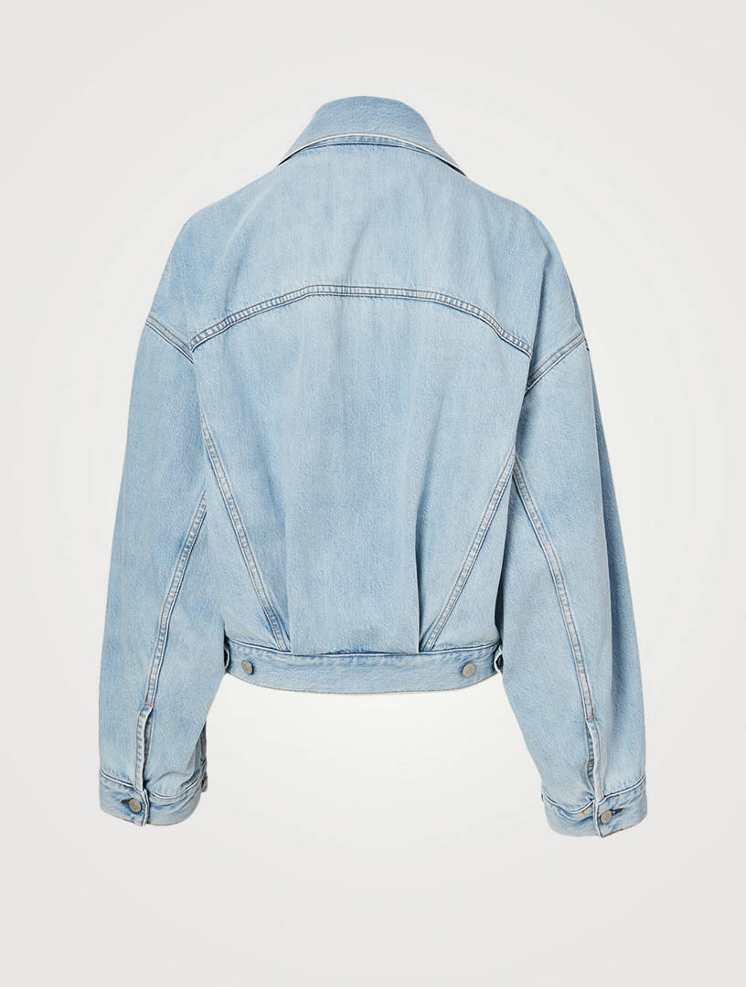 acne studios cropped denim jacket