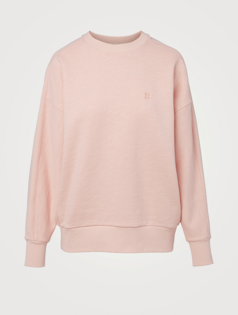 SWEATY BETTY Essentials Cotton Crewneck Sweatshirt | Holt Renfrew Canada