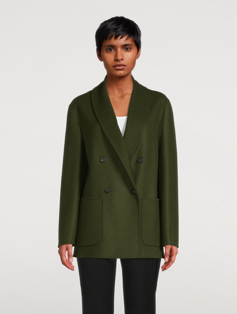 cashmere double breasted blazer