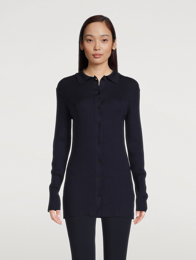 THE ROW Callisto Silk And Cotton Knit Top Holt Renfrew Canada