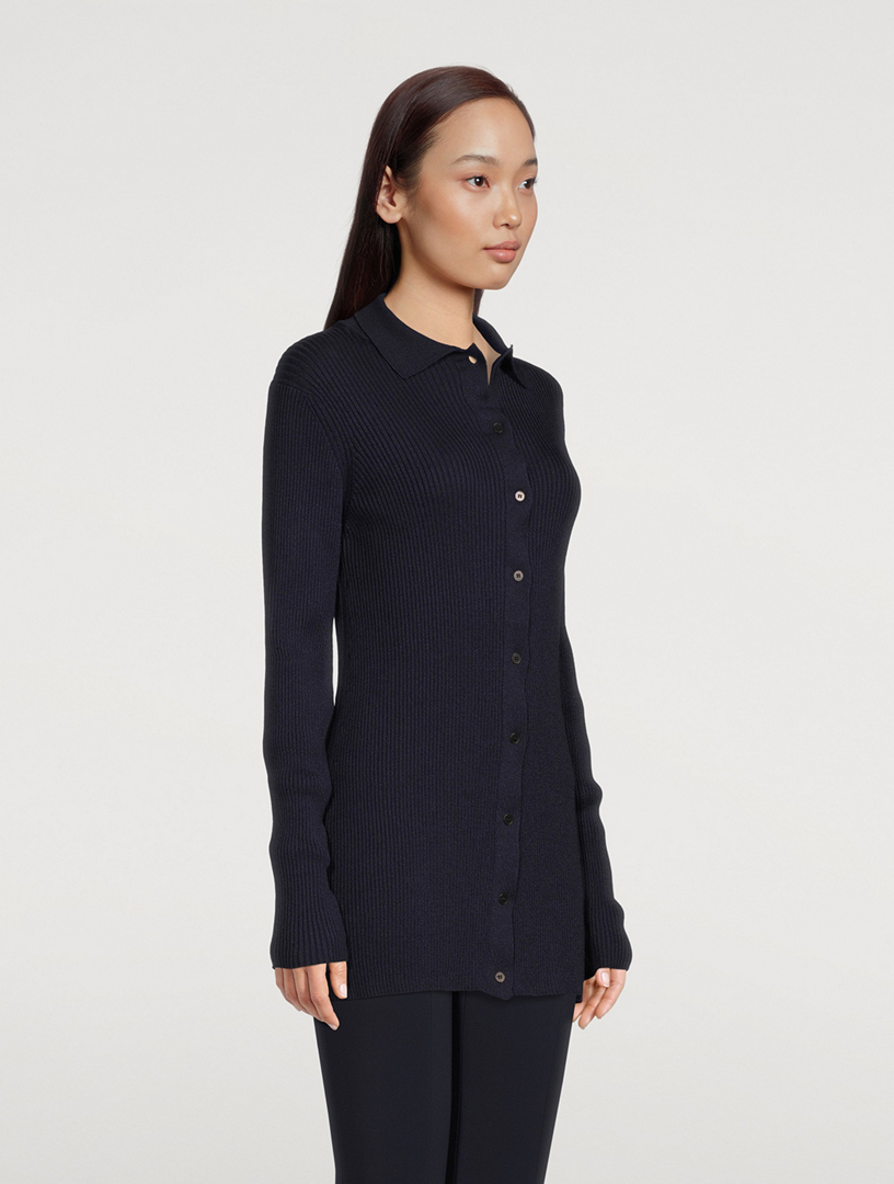 THE ROW Callisto Silk And Cotton Knit Top Holt Renfrew Canada