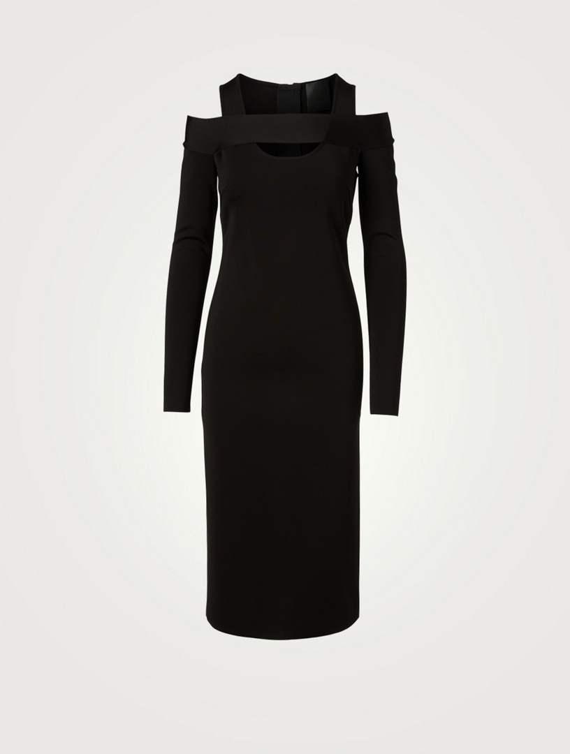 GIVENCHY Cold-Shoulder Midi Dress | Holt Renfrew Canada