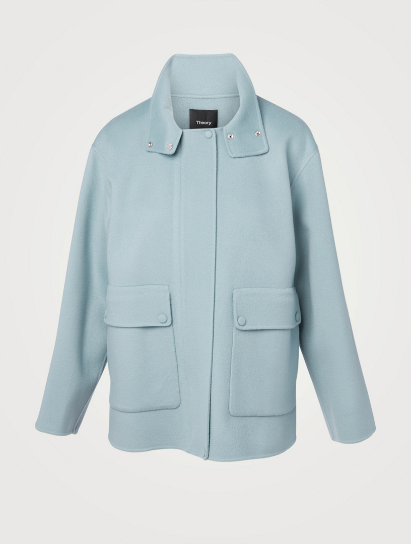 THEORY Double Face Wool And Cashmere Utility Coat Holt Renfrew Canada
