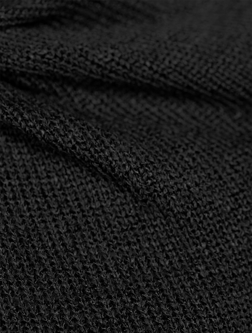 JIL SANDER Cotton-Blend Twist Sweater Women's Black