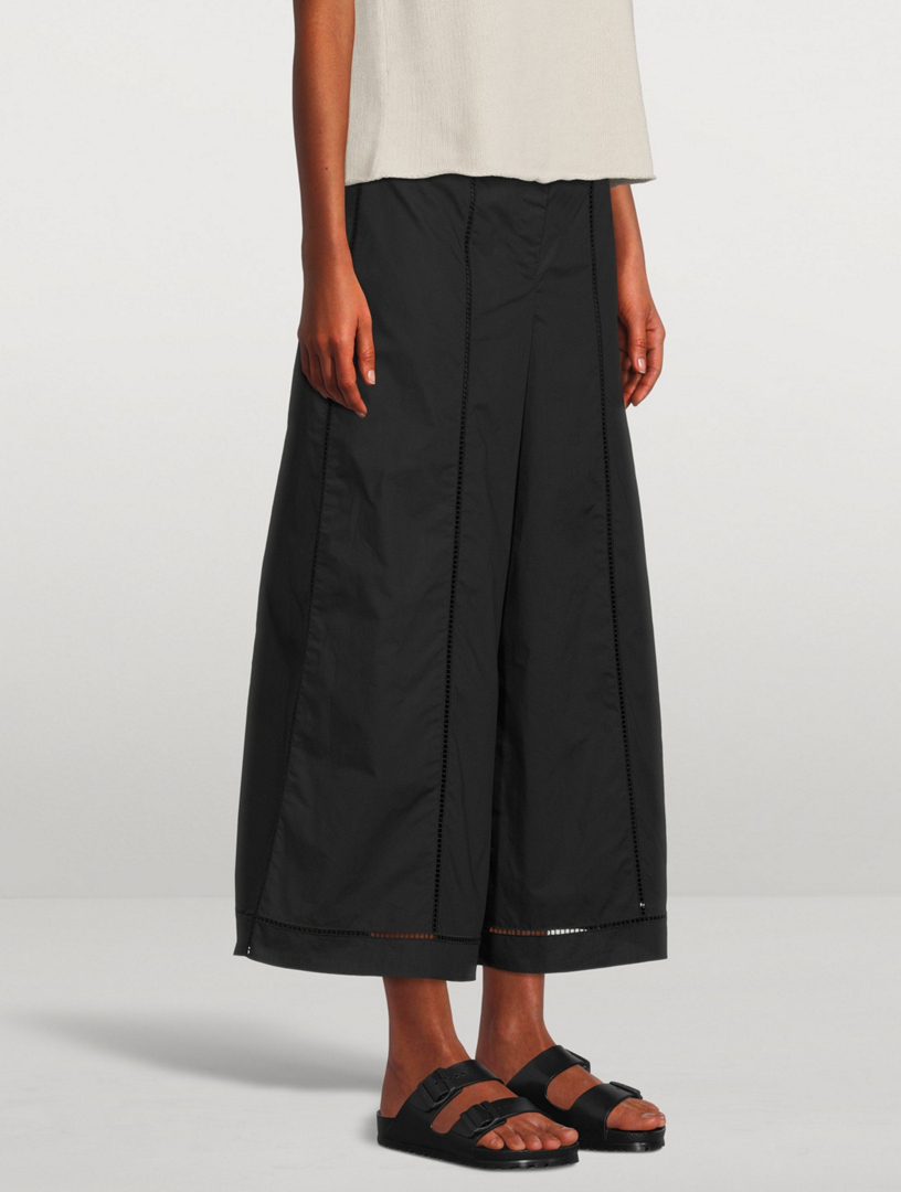 THEORY Cotton Eyelet Culotte Pants | Holt Renfrew Canada