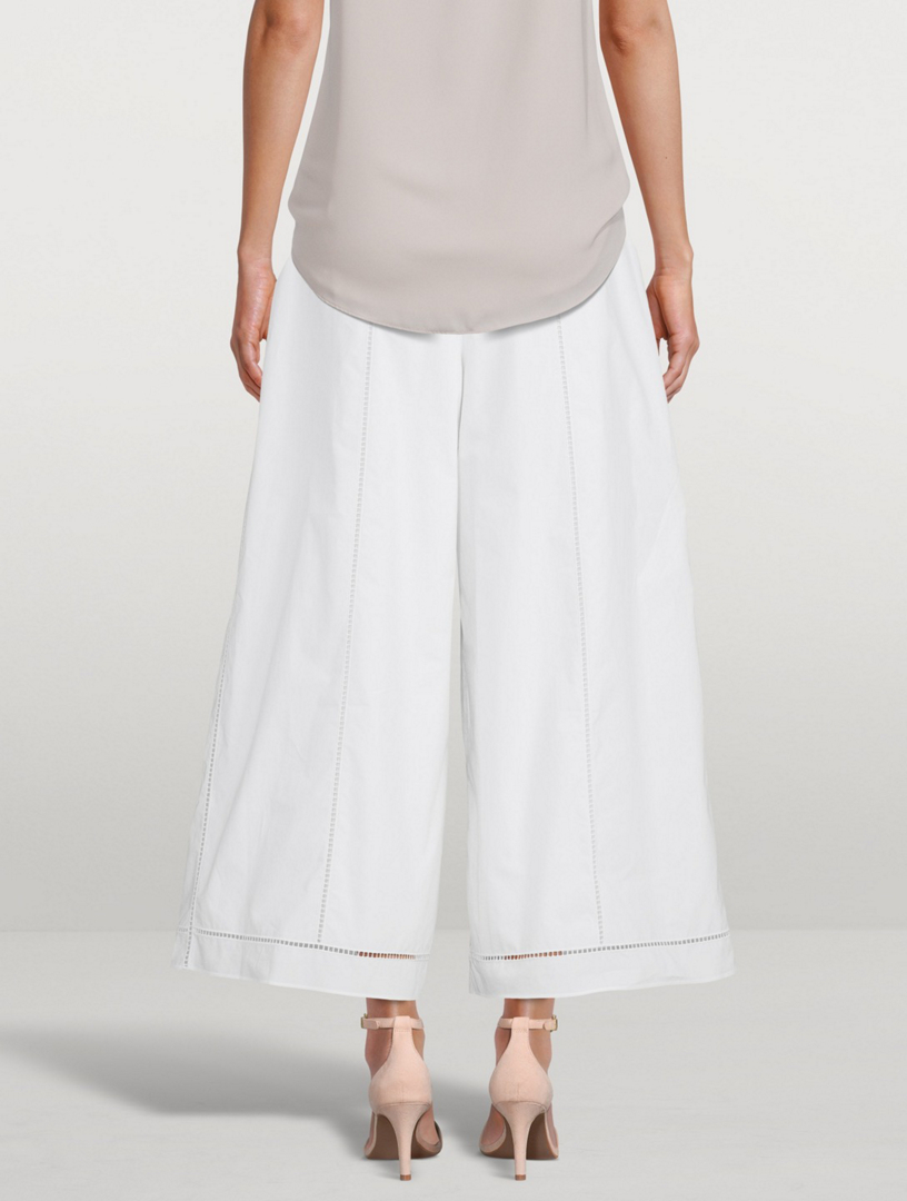 THEORY Cotton Eyelet Culotte Pants | Holt Renfrew Canada