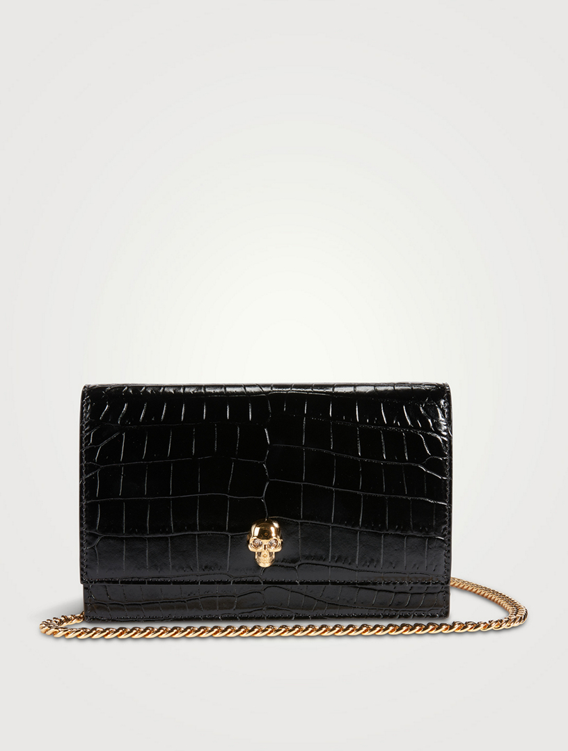 alexander mcqueen black crocodile