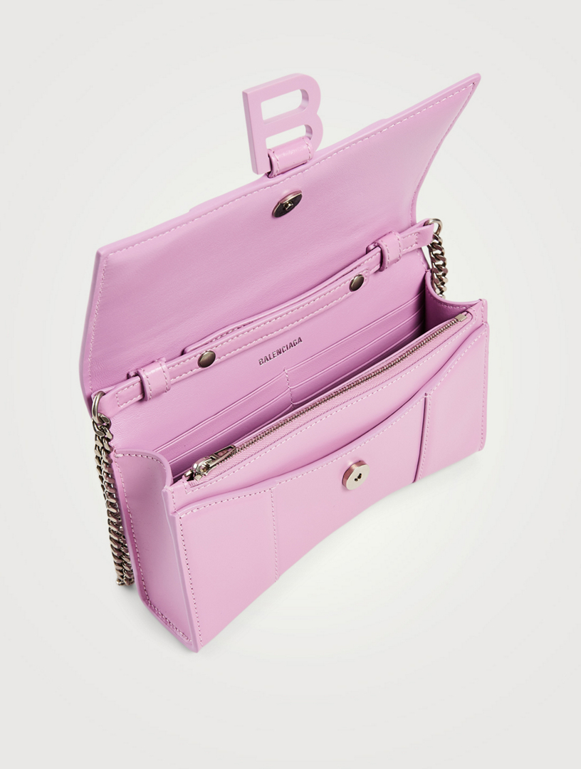 BALENCIAGA Hourglass Leather Chain Wallet Bag | Holt Renfrew Canada