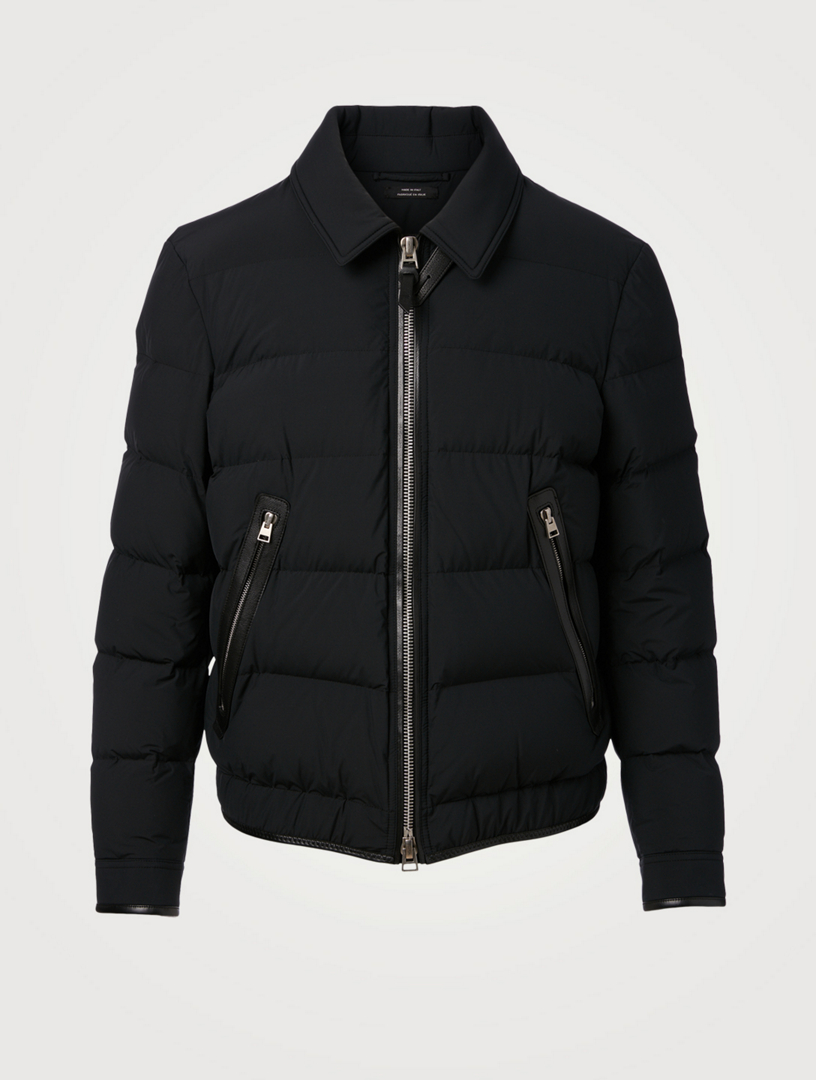 TOM FORD Down Quilted Blouson Jacket With Leather Detail | Holt Renfrew  Canada