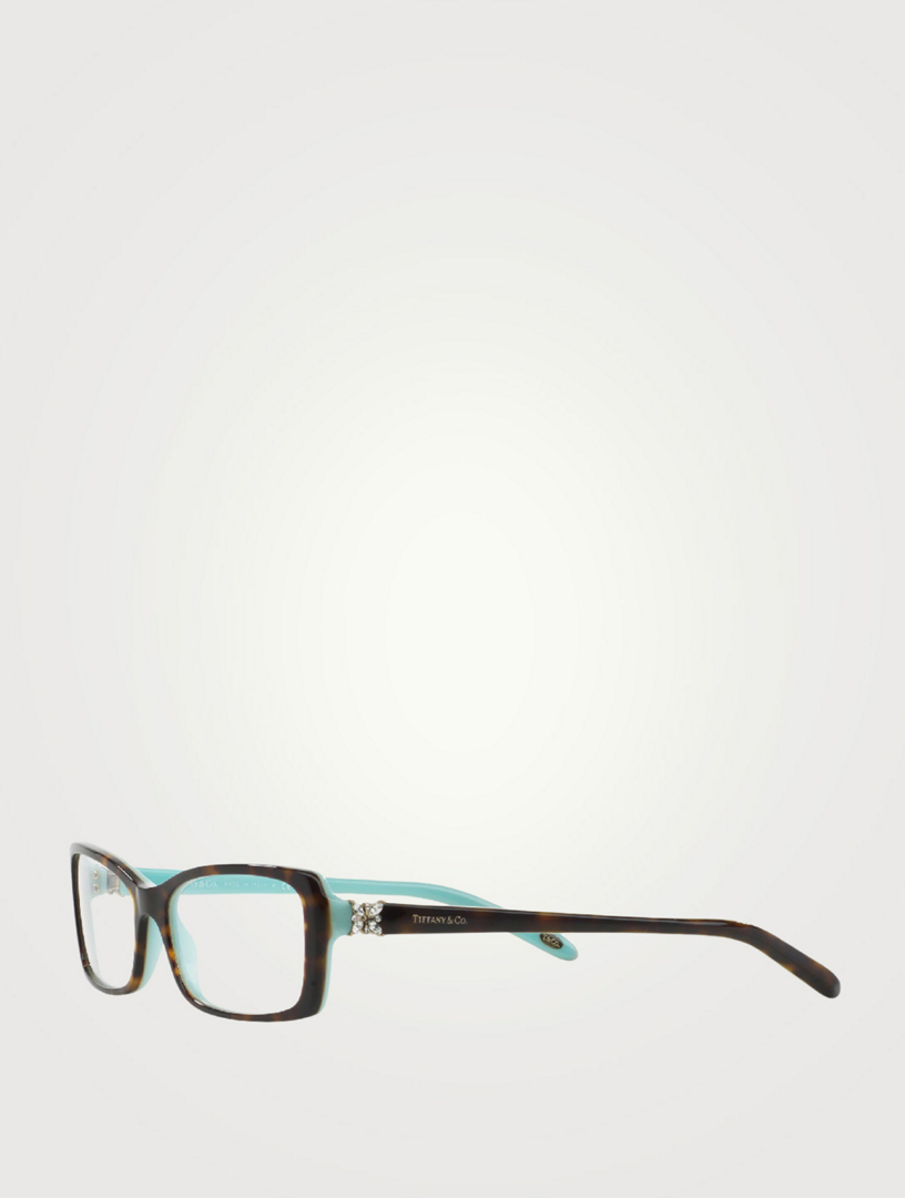 Tiffany And Co Rectangular Optical Glasses With Crystals Holt Renfrew