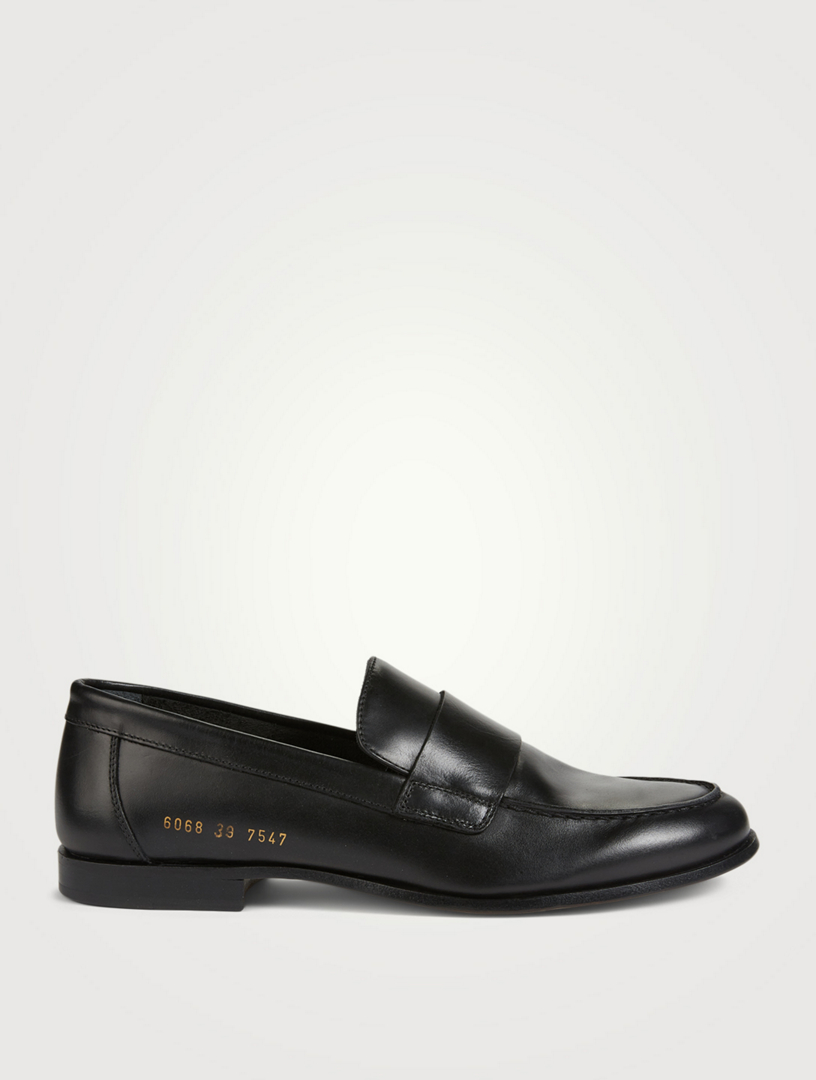 COMMON PROJECTS Leather Loafers Women's Black