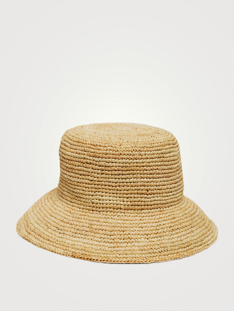 VITAMIN A Cannes Straw Bucket Hat