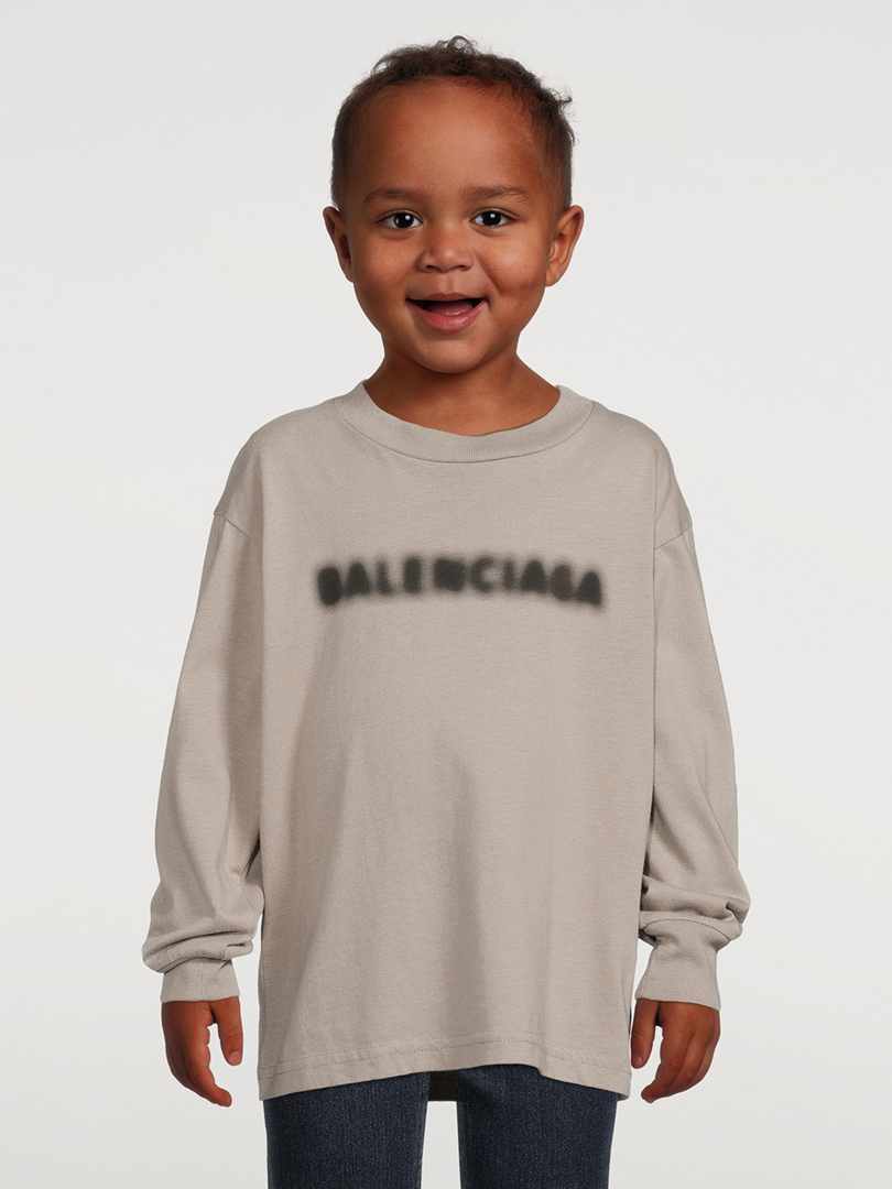 雑誌で紹介された BALENCIAGA BLURRY L S T-SHIRT parceirocfc.com.br