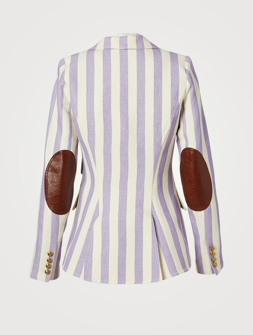 Runaway Horses Silk Crepe Blazer - Black