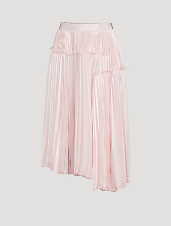 NOIR KEI NINOMIYA Polyester Satin Pleated Skirt Women's Pink