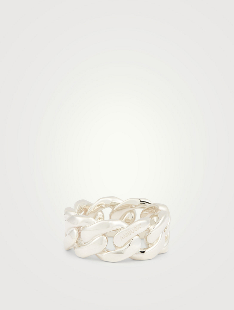 AMBUSH Sterling Silver Chain Ring 3 | Holt Renfrew Canada