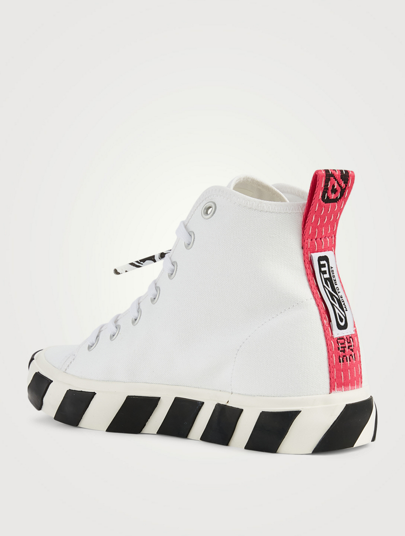 OFF-WHITE Vulcanized Canvas Mid-Top Sneakers | Holt Renfrew Canada