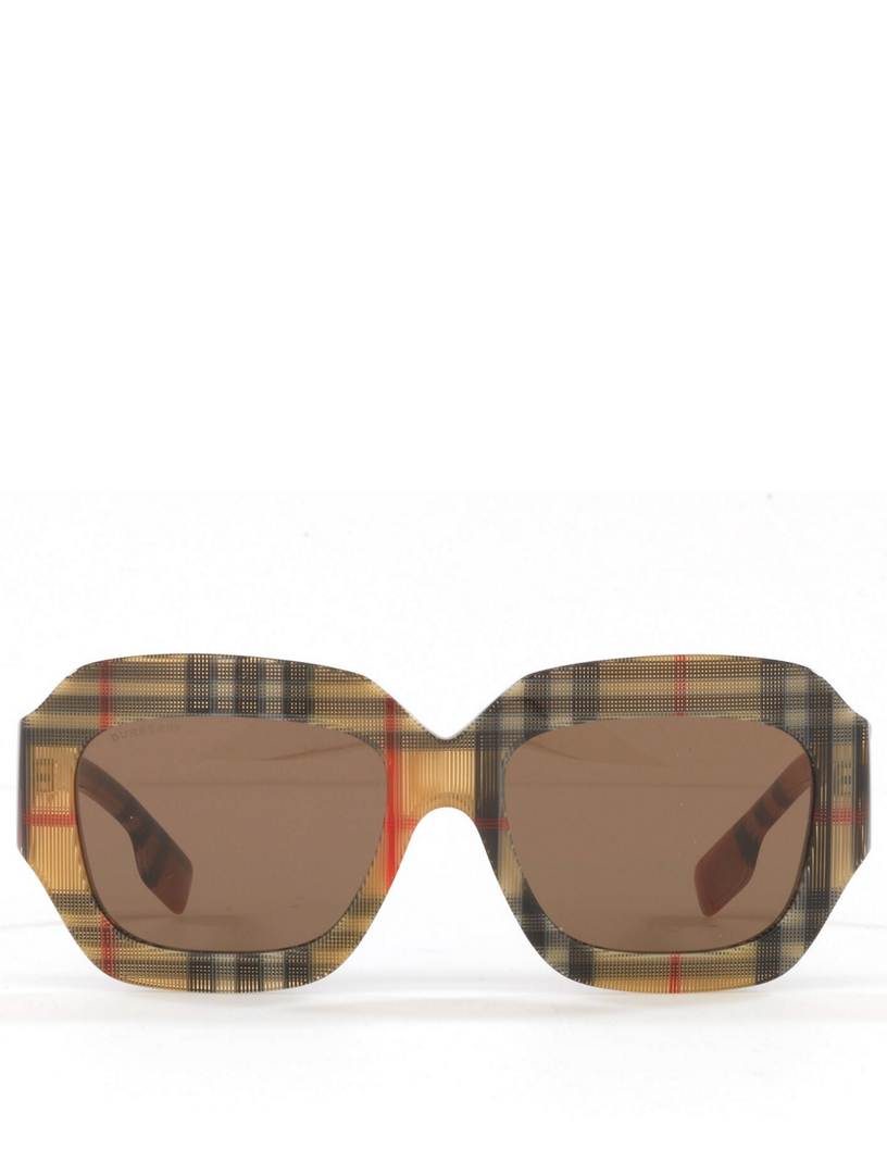 BURBERRY Square Sunglasses In Vintage Check | Holt Renfrew Canada