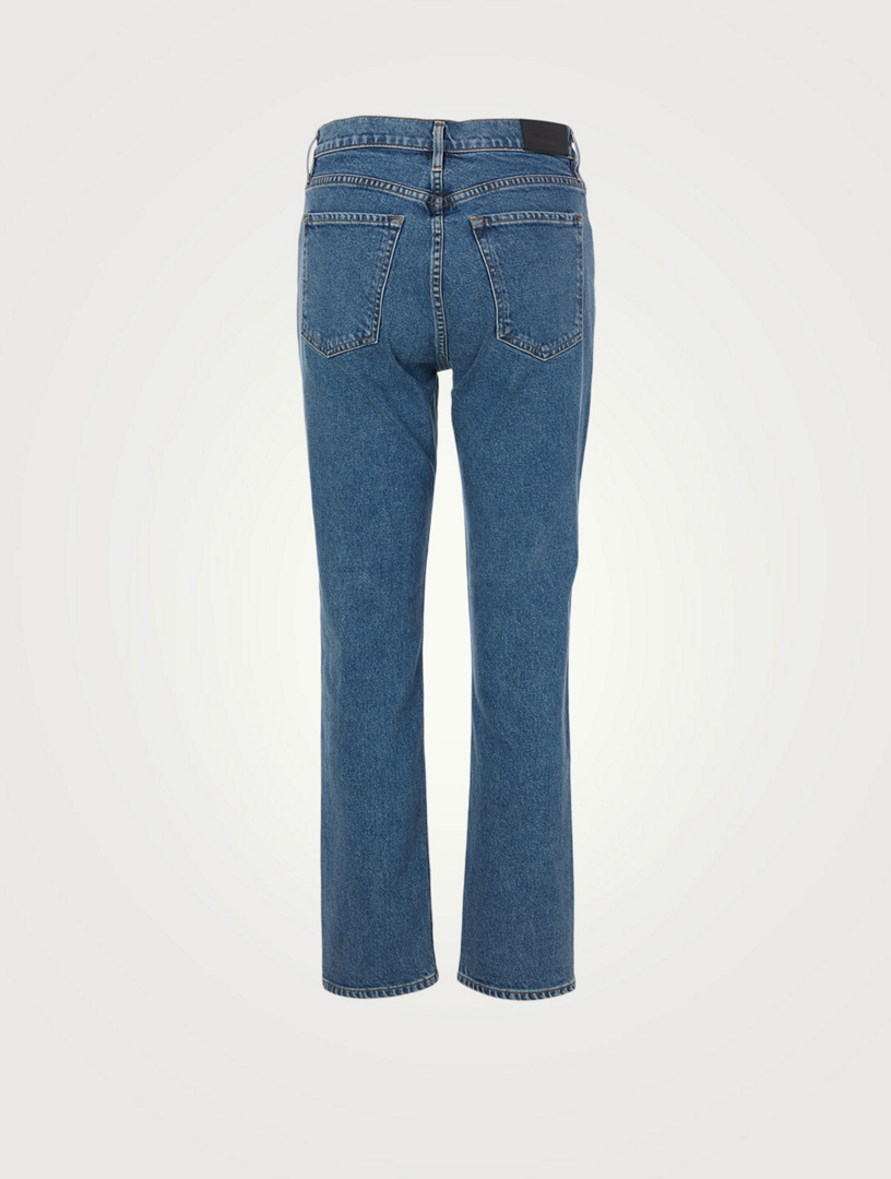 high waisted slim jeans