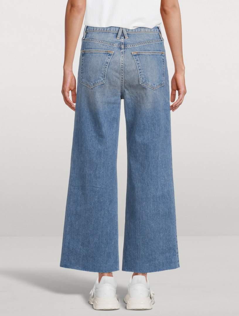 SLVRLAKE Grace High-Waisted Crop Jeans Women's Blue