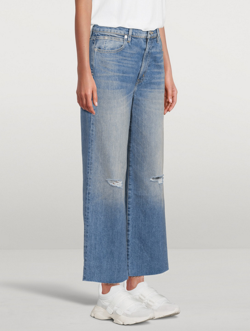 high waisted crop jeans womens
