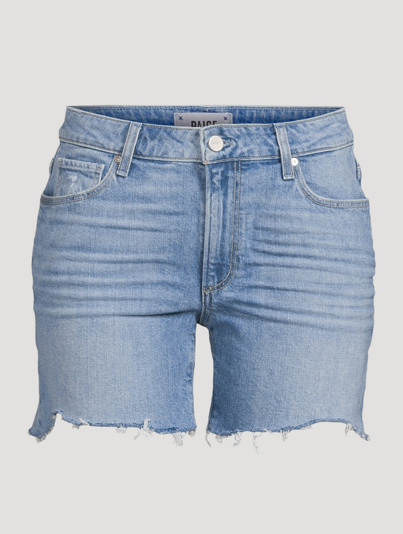 PAIGE Sarah Longline Denim Shorts | Holt Renfrew Canada