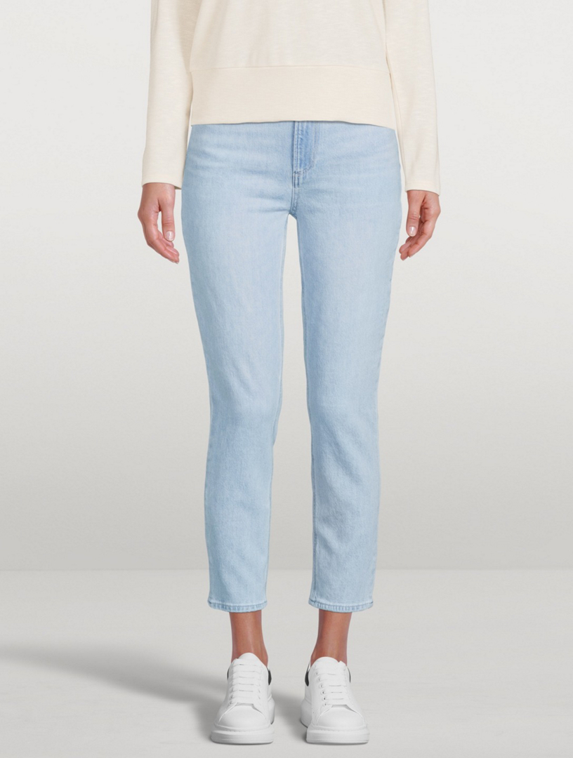 PAIGE Sarah Slim Crop Jeans Women's Blue