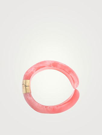 DINOSAUR DESIGNS Bold Stone Resin Cuff Bracelet Women's Pink