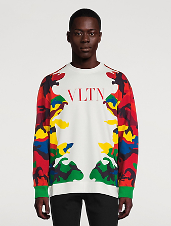 VALENTINO VLTN Sweatshirt In Camo Print Men's Multi