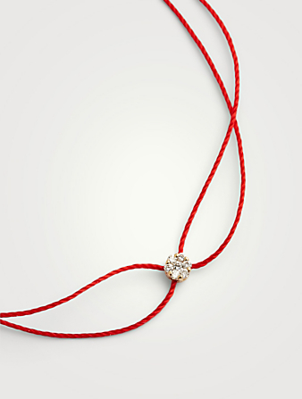 REDLINE Illusion 18K Gold Twin Strings Bracelet With Diamonds Women's Metallic