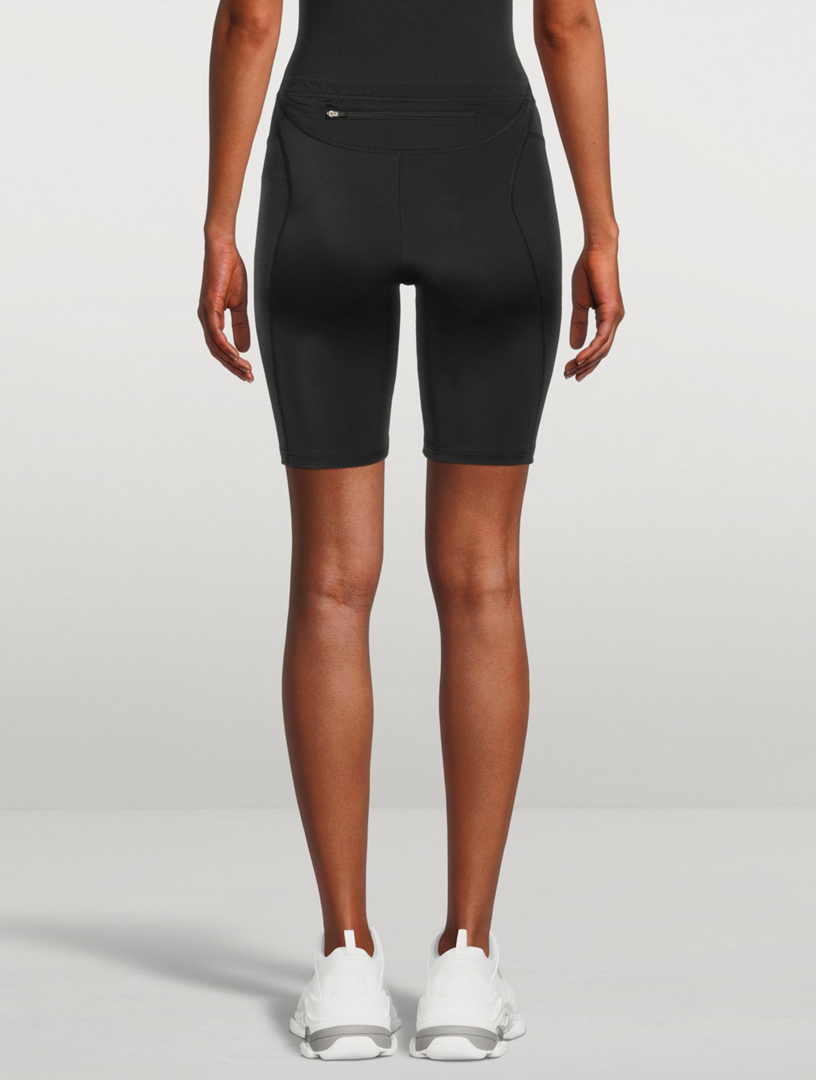 BALENCIAGA Logo Biker Shorts Women's Black