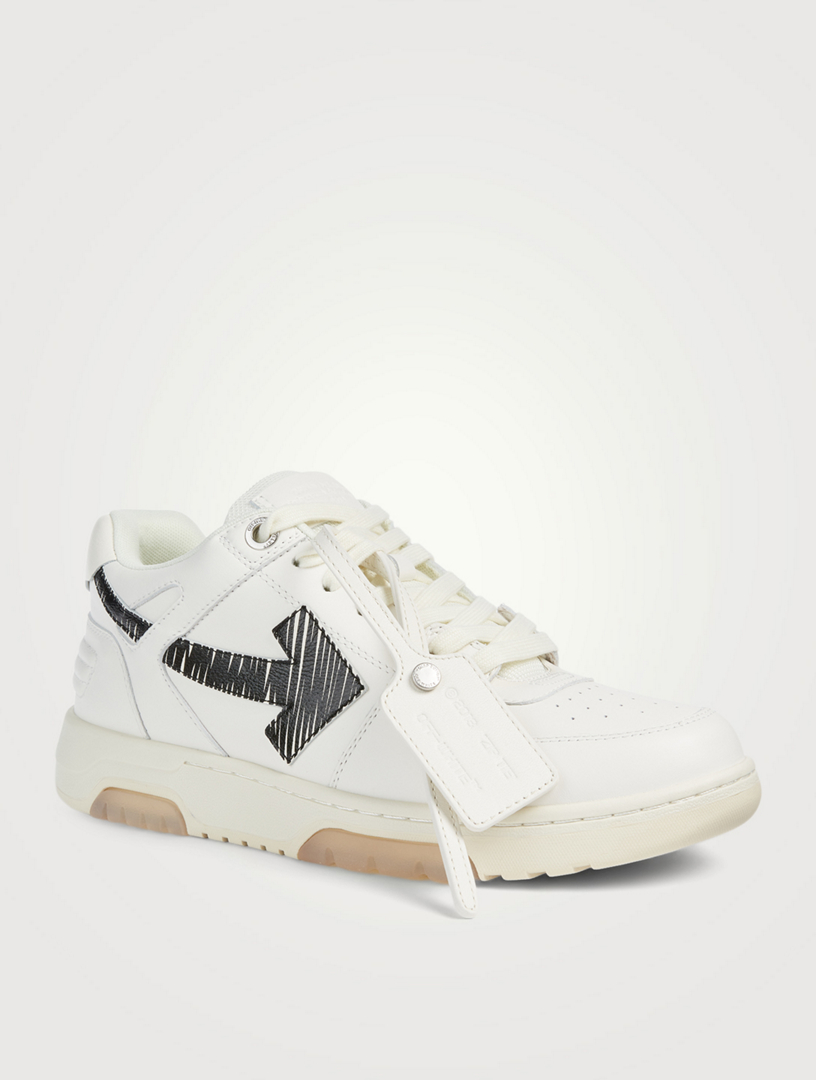 OFF-WHITE Out Of Office 'OOO' Leather Sneakers Men's White