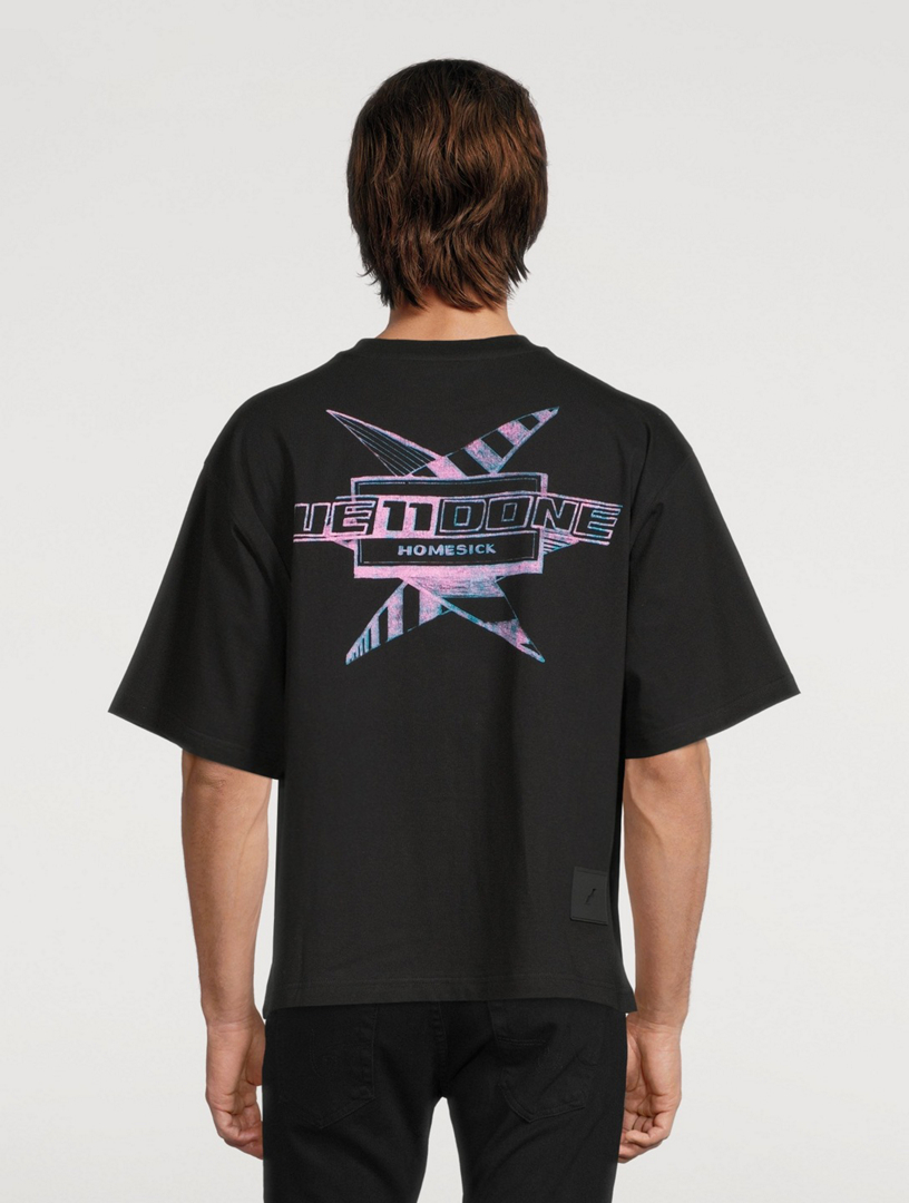 WE11DONE Cotton T-Shirt With Multi Logo | Holt Renfrew Canada