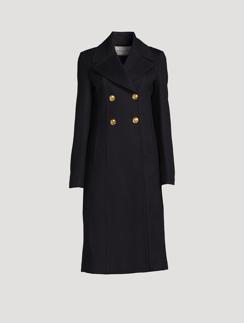 VALENTINO Virgin Wool And Cashmere DoubleBreasted Coat Holt Renfrew