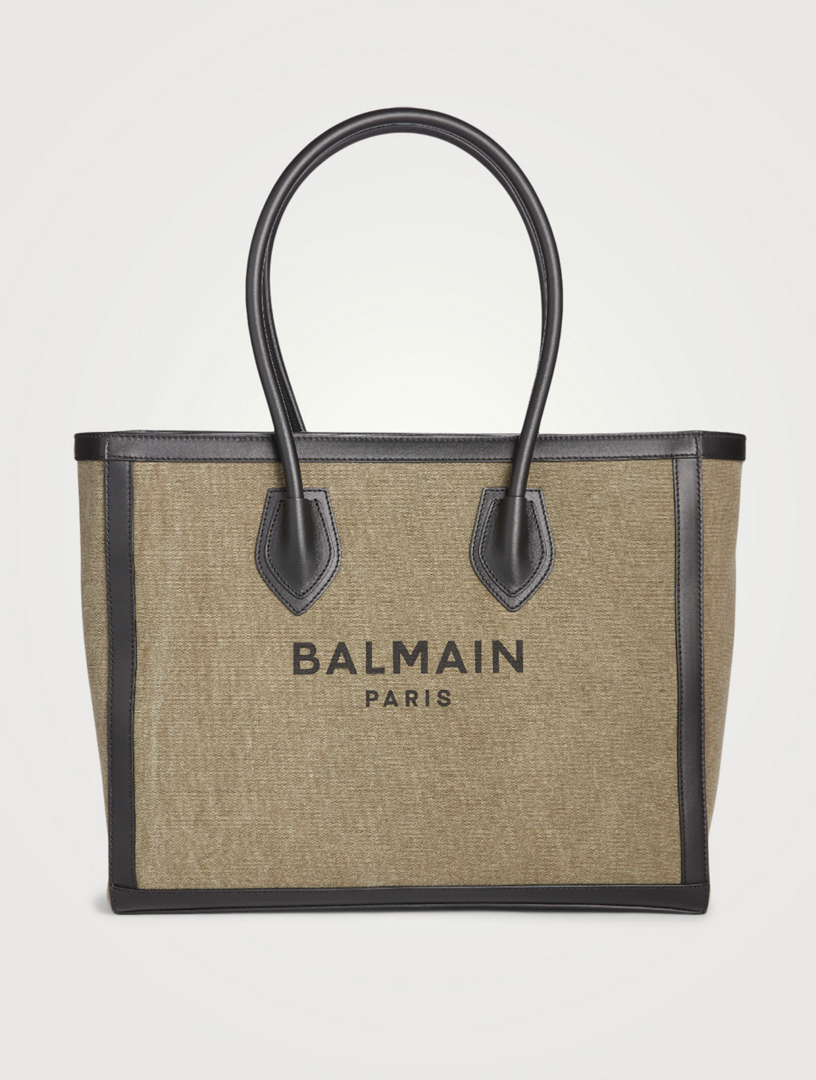 BALMAIN BArmy 42 Canvas Shopper Bag With Logo Holt Renfrew Canada