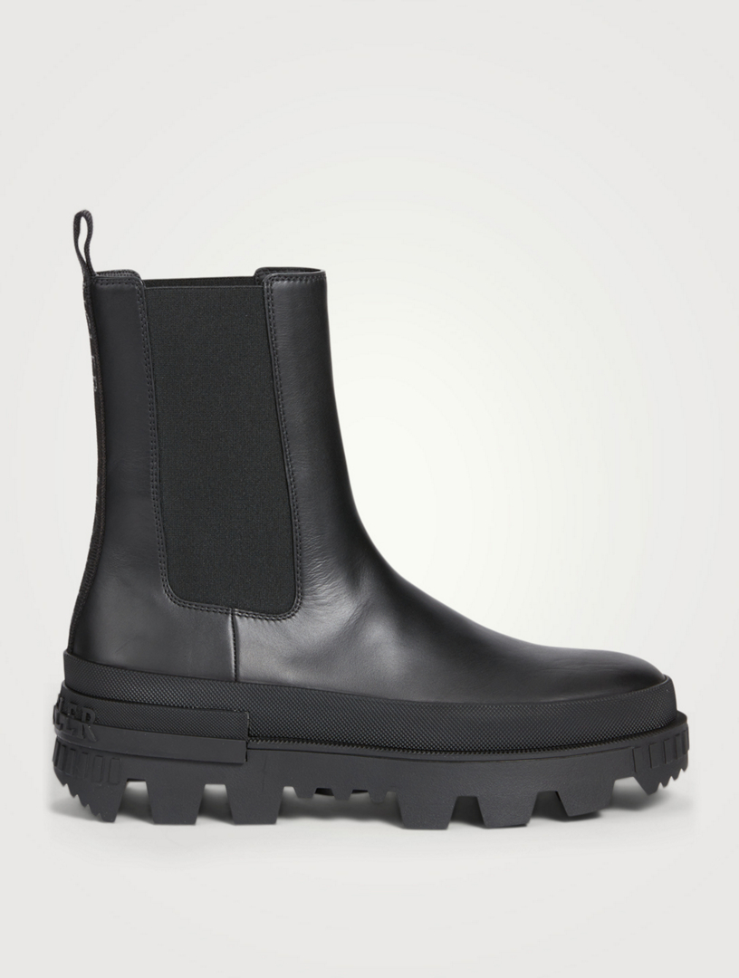 MONCLER Coralyne Leather Chelsea Boots | Holt Renfrew Canada