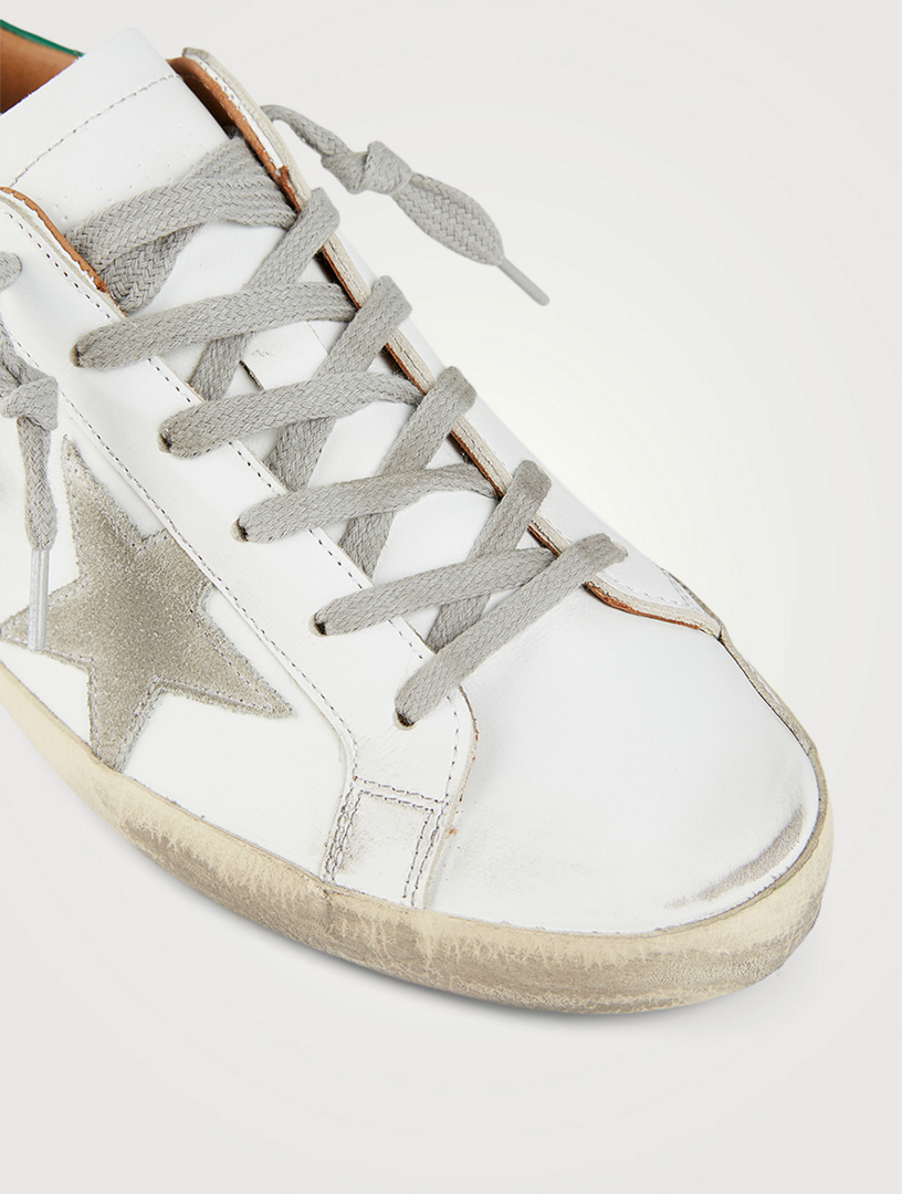 golden goose super star leather sneakers