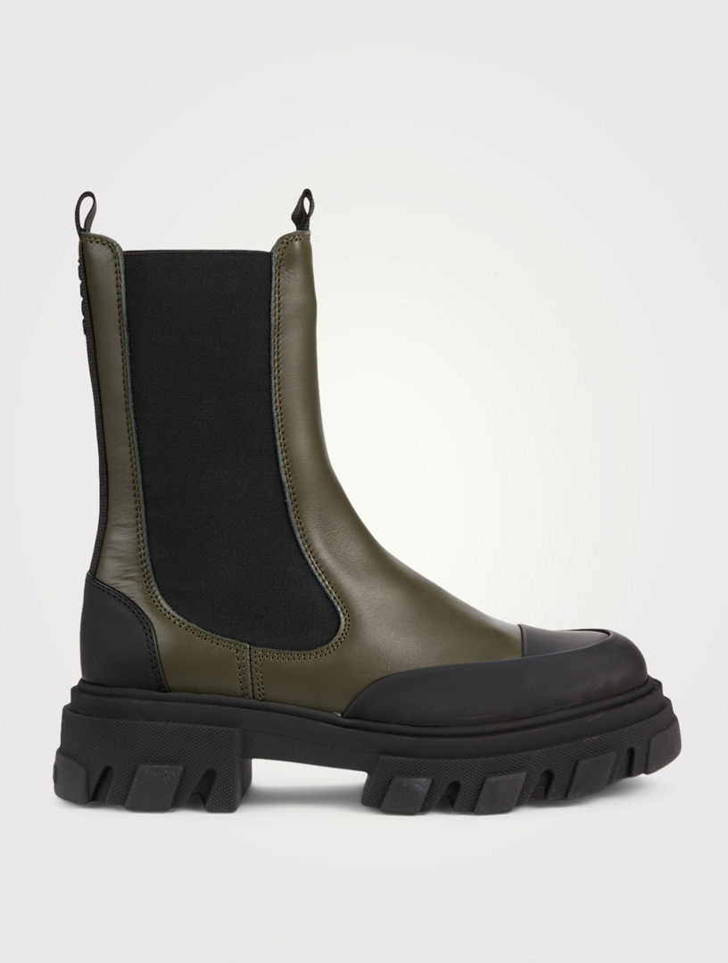 ganni midcalf boots