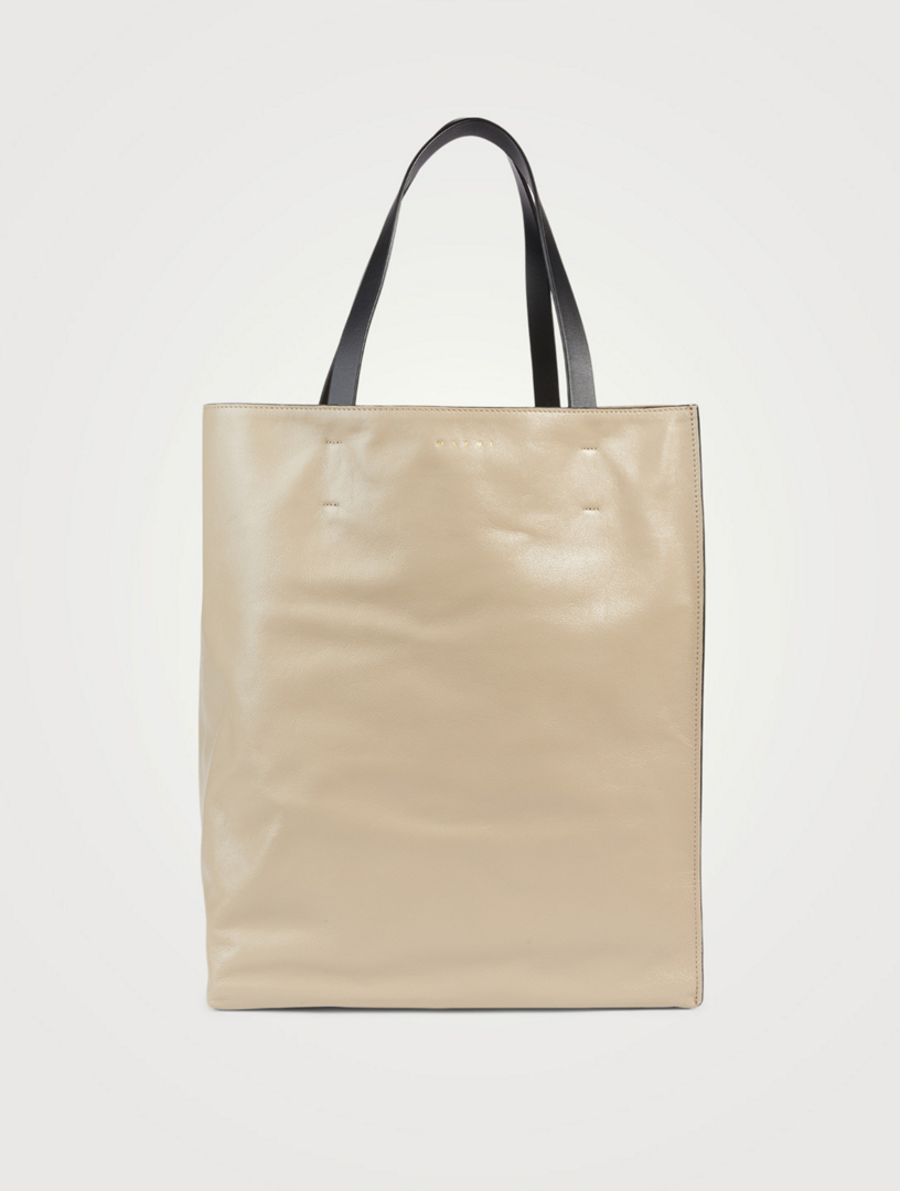 MARNI Museo Soft Leather Large Tote Bag | Holt Renfrew Canada