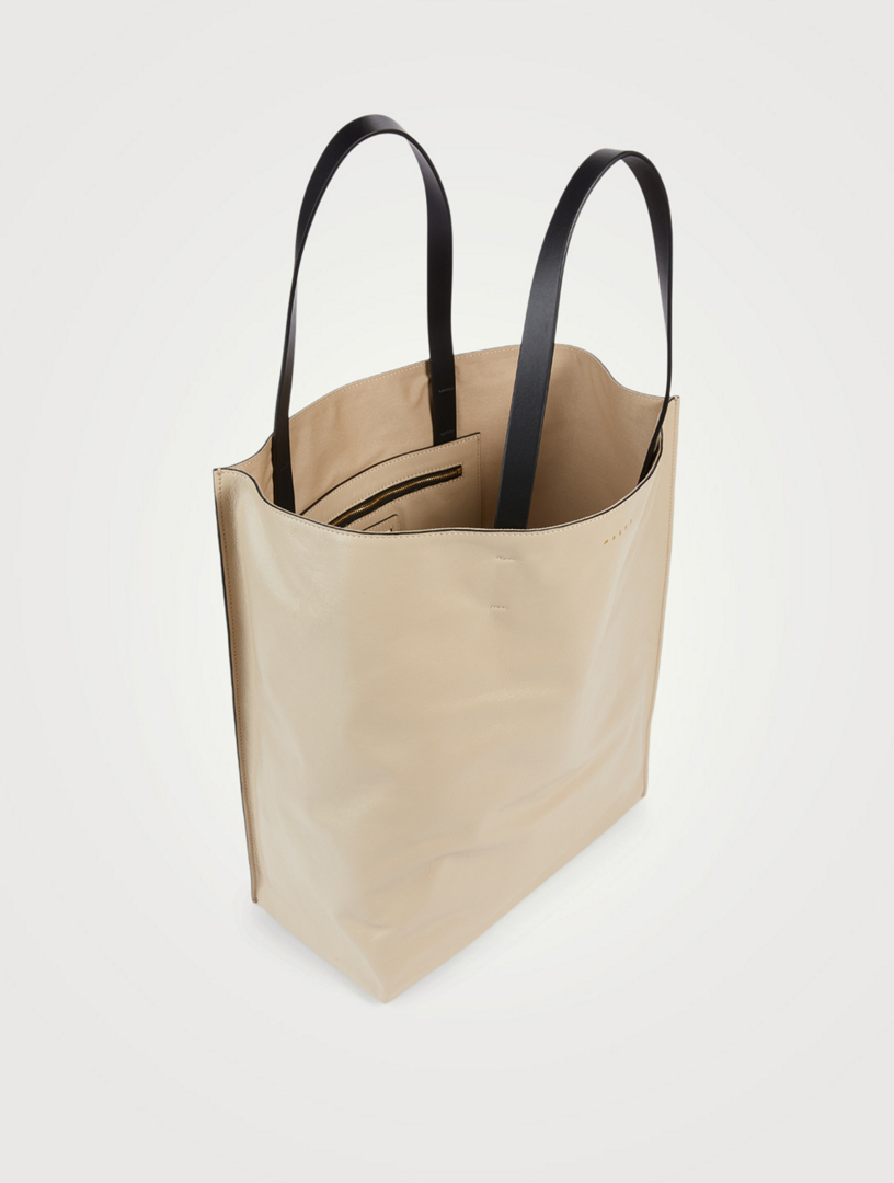 MARNI Museo Soft Leather Large Tote Bag | Holt Renfrew Canada