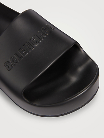 BALENCIAGA Chunky Flatform Slide Sandals Women's Black