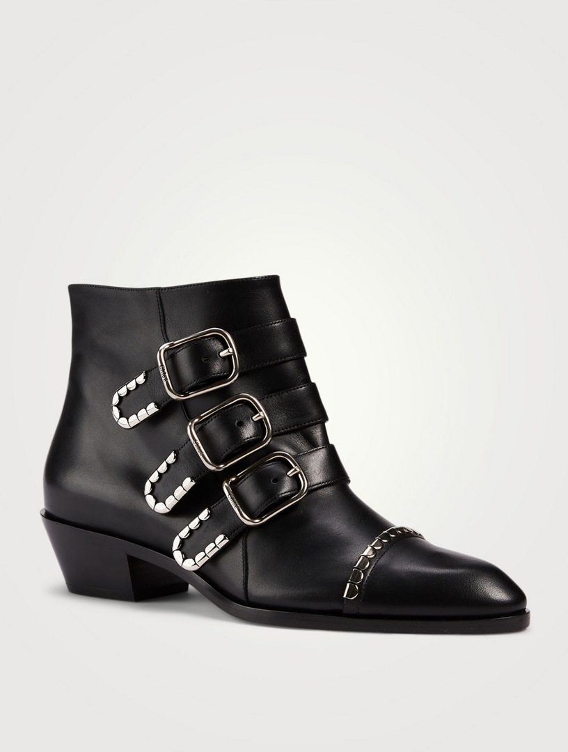 CHLOÉ Idol Leather Boots With Buckles | Holt Renfrew Canada